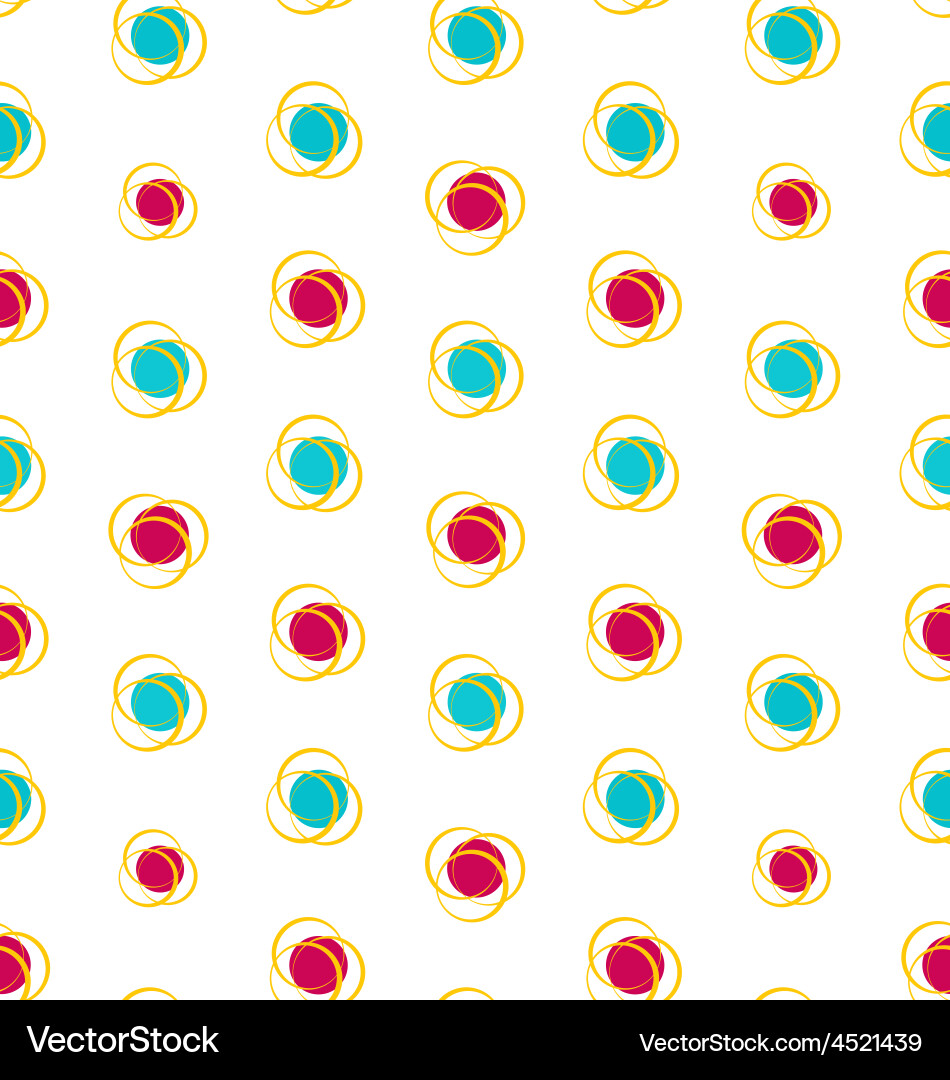 Abstract seamless texture with colorful objects el Vector Image