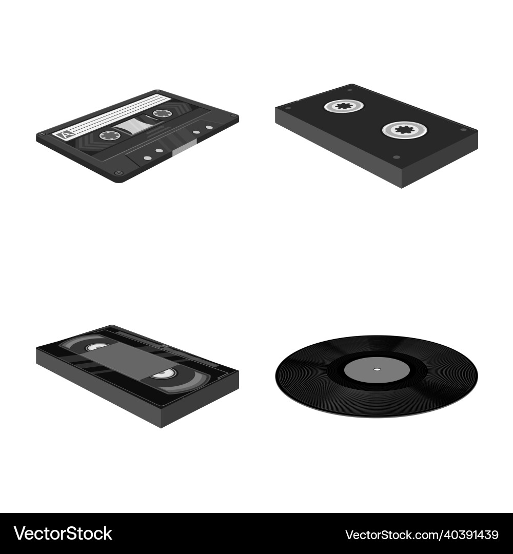 Design of device and player symbol Design of device and player symbol vector image