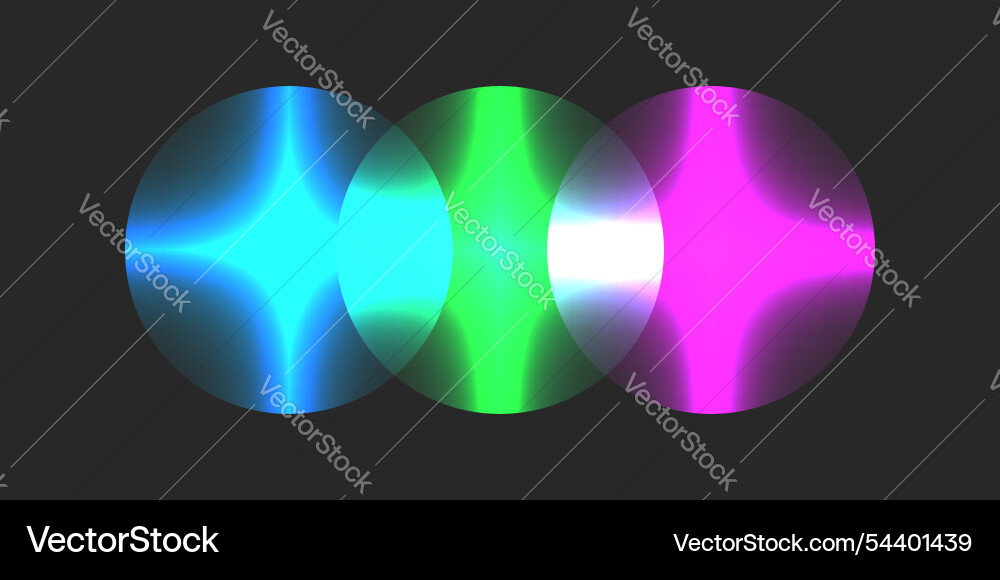 Glowing Circle Pattern - Neon Gradient vector image