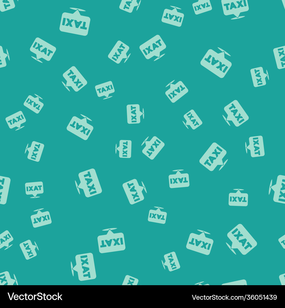 Green map pointer with taxi icon isolated seamless Green map pointer with taxi icon isolated seamless vector image