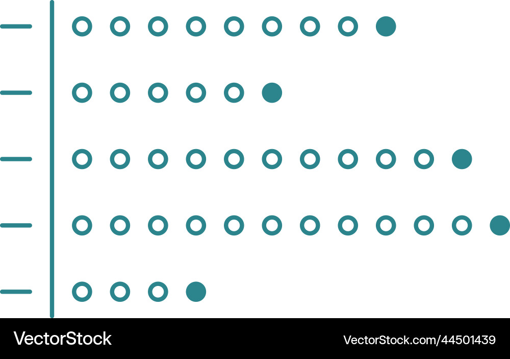 Grid line chart data comparison infographic Grid line chart data comparison infographic Vector Image