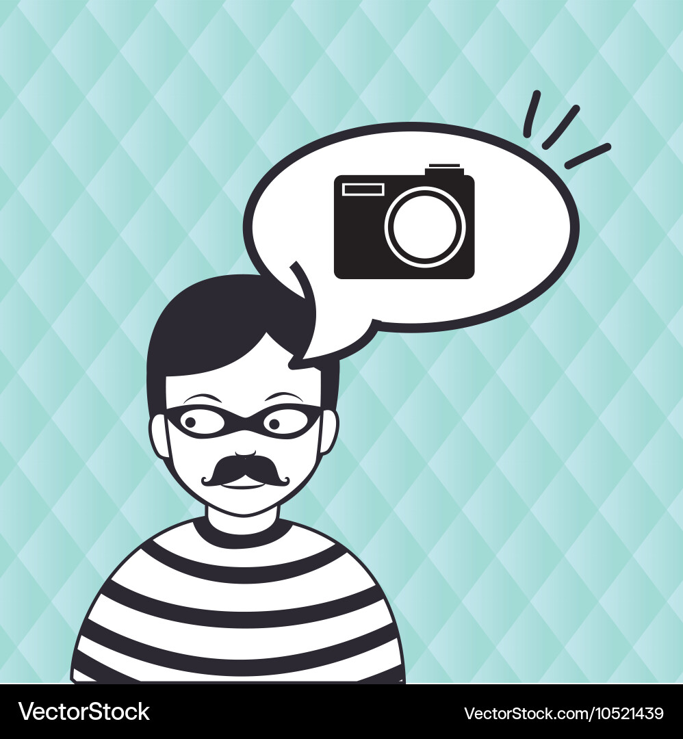 Hacker information app icon vector image