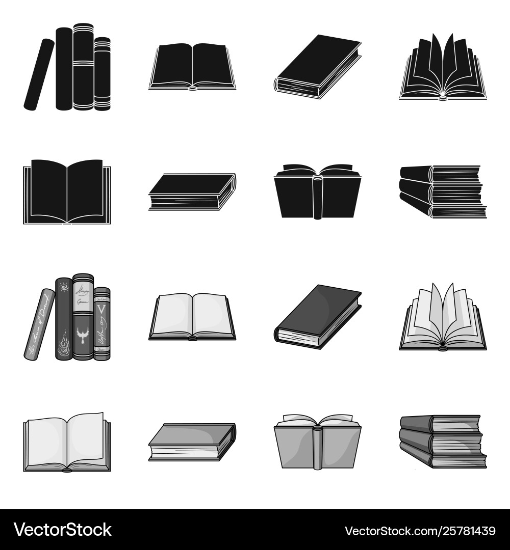 Isolated object library and textbook symbol Vector Image