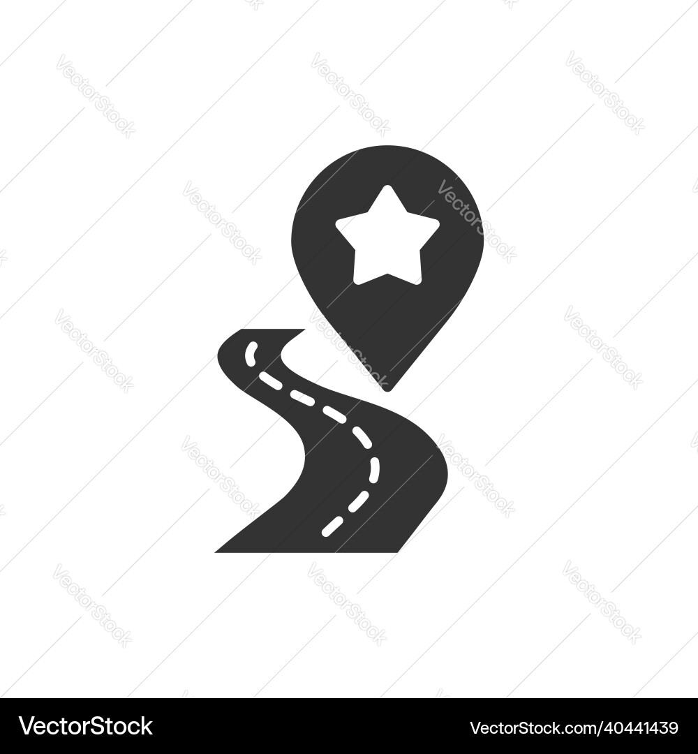 Map pin icon in flat style gps navigation Map pin icon in flat style gps navigation vector image