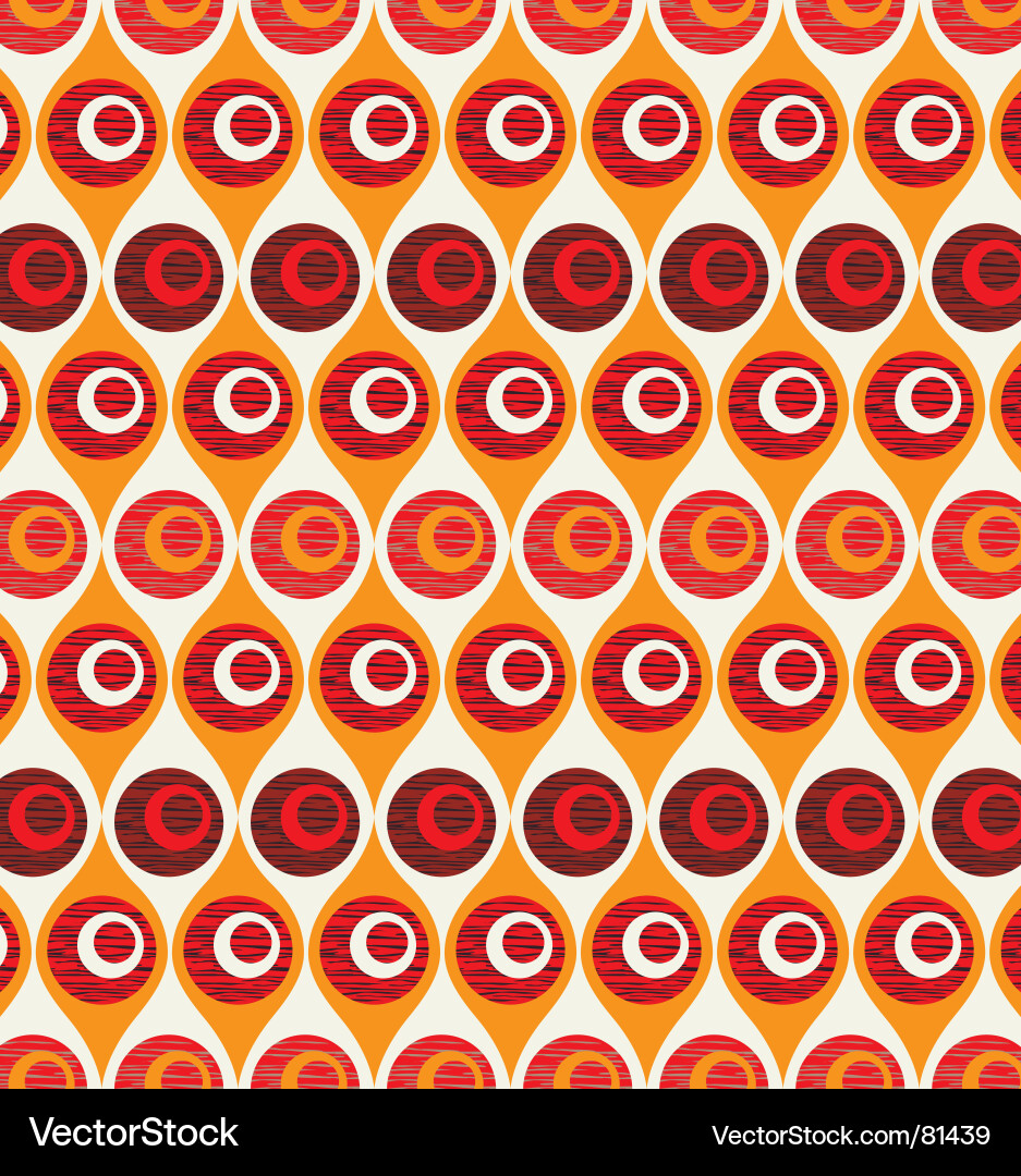 Retro Geometric Patterns Vector Image