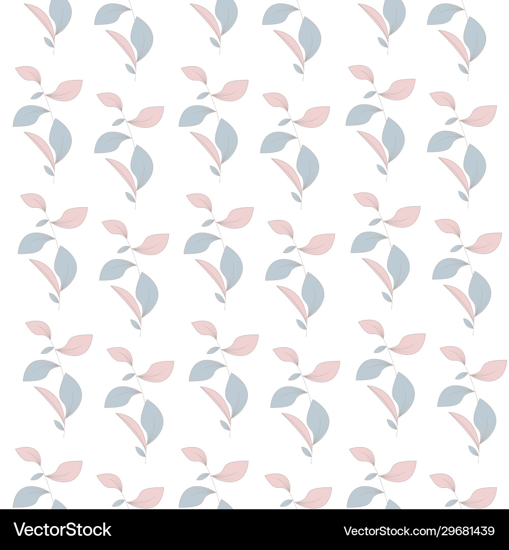 Seamless pattern leaf background Vector Image