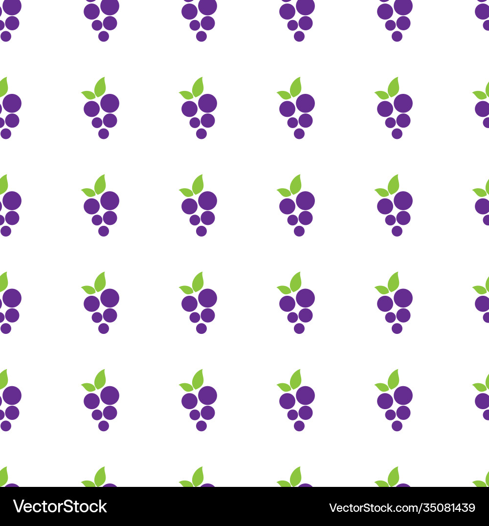 Seamless pattern with grapes design template Vector Image