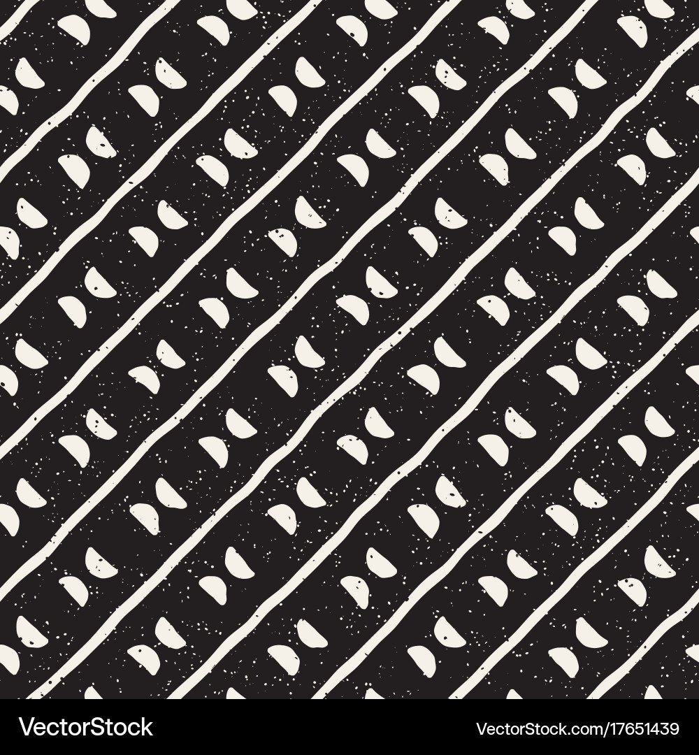 Seamless pattern with hand drawn lines abstract Vector Image