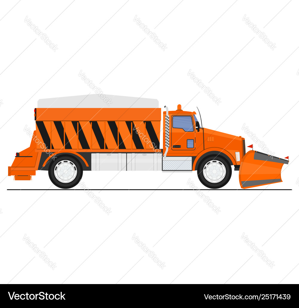 Snow plow Snow plow vector image