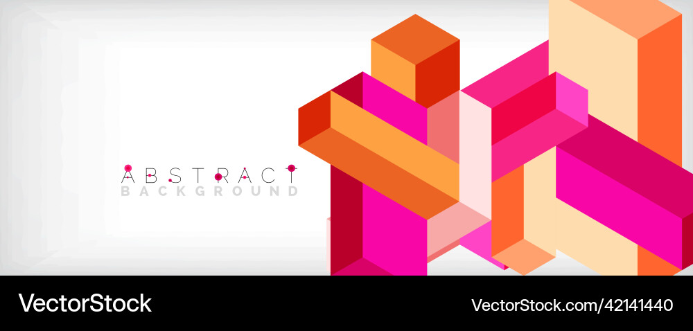 Abstract background 3d cubes cubic elements Abstract background 3d cubes cubic elements vector image