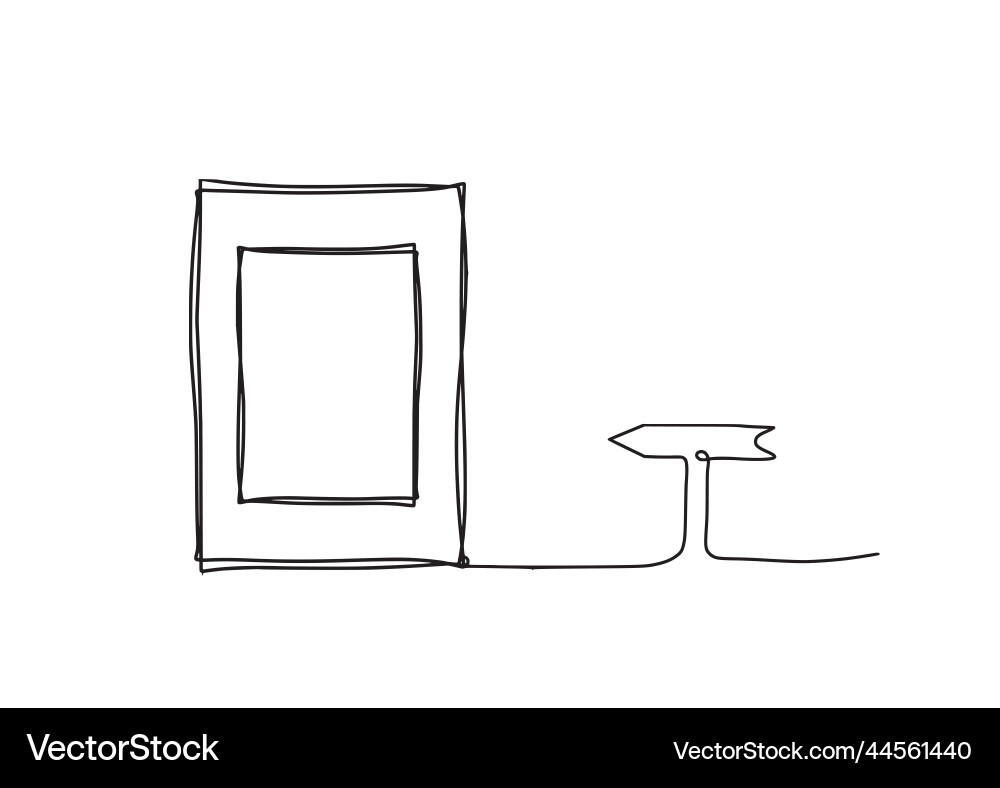 Abstract picture frame with direction Abstract picture frame with direction Vector Image