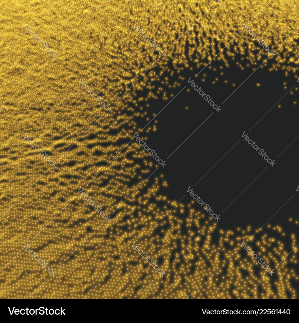 Array with dynamic particles texture glowing grid Vector Image