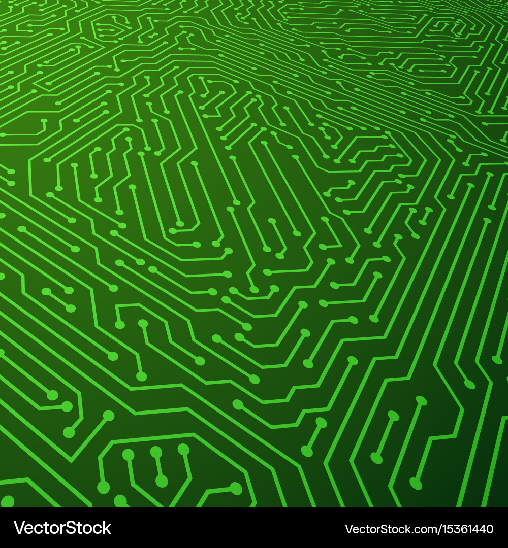 Complex Circuit Board Pattern vector image