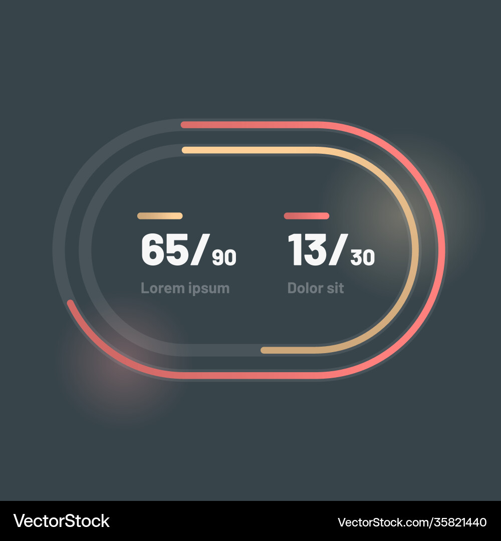 Control knob used for regulating ui and ux kit vector image