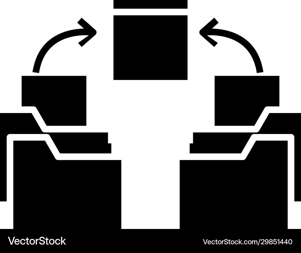 Files configuration black icon concept Files configuration black icon concept vector image