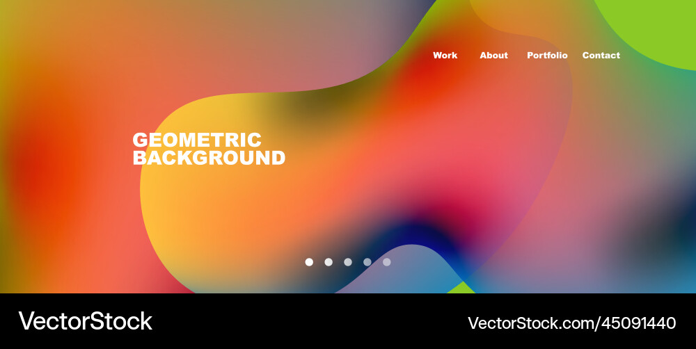 Flowing gradient colors and round elements Flowing gradient colors and round elements vector image