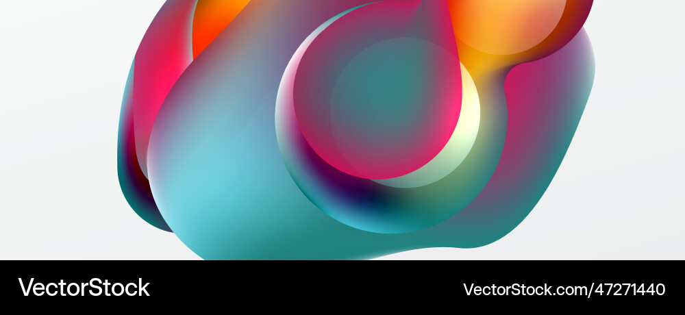 Fluid abstract background liquid color gradients Vector Image
