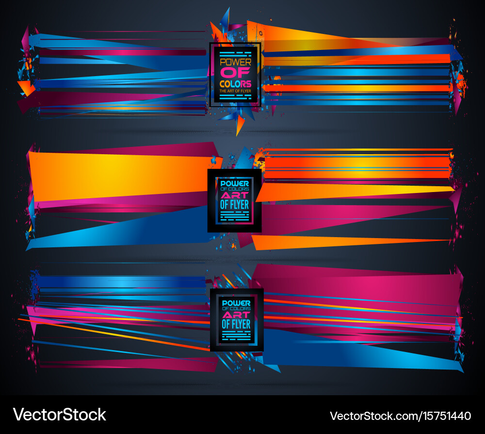 Futuristic frame art design with abstract shapes vector image