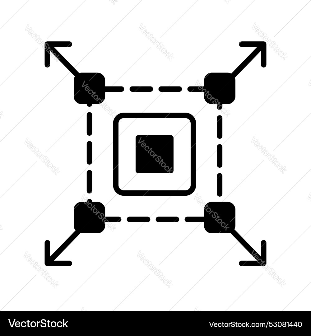 Grab this creative design of image resize Vector Image