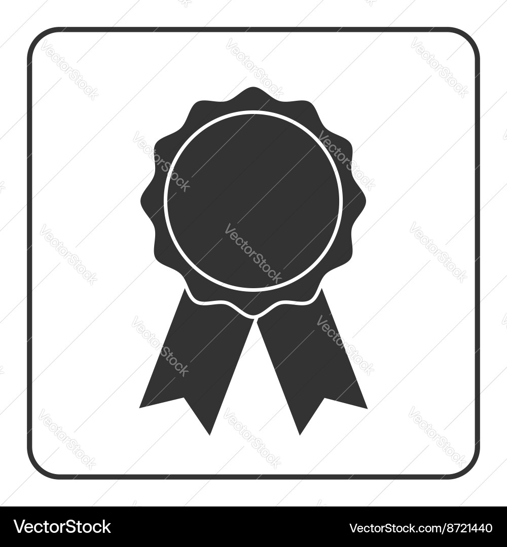 Preis Medaille Icon - Grauband vektorbild