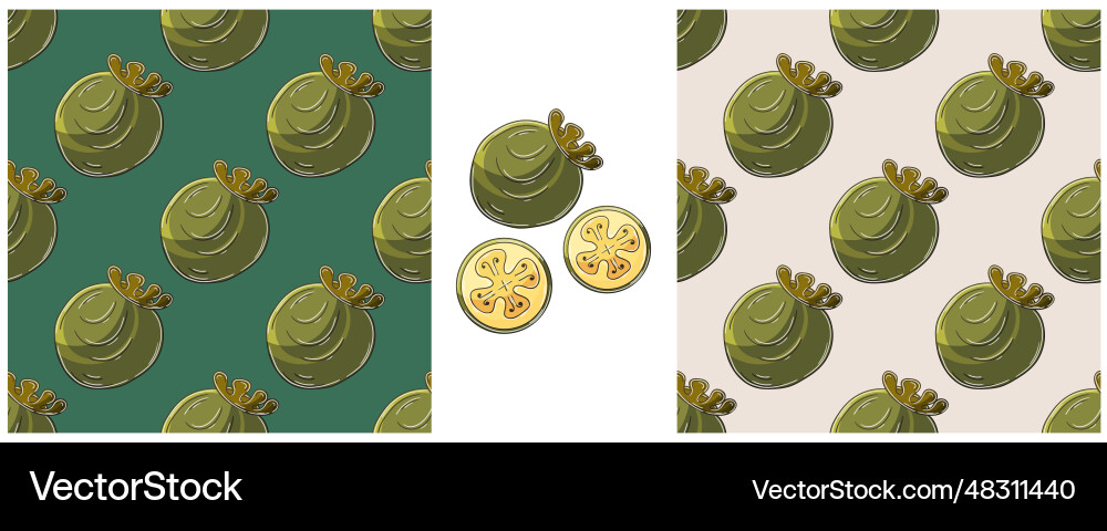 Seamless pattern color set in hand draw style can Seamless pattern color set in hand draw style can Vector Image