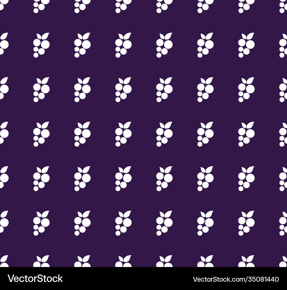 Seamless pattern with grapes design template Vector Image