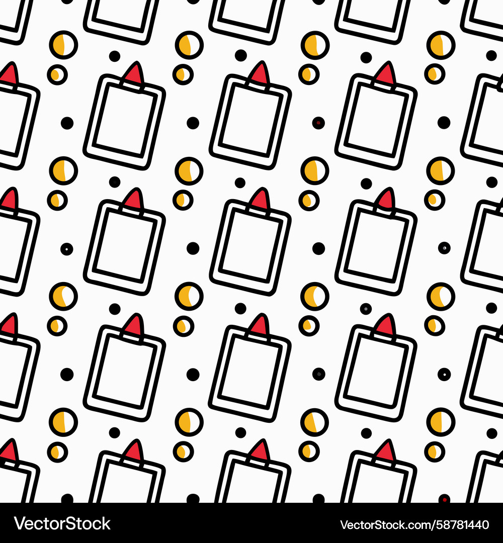Seamless pattern with rectangle and dot shapes Seamless pattern with rectangle and dot shapes Vector Image