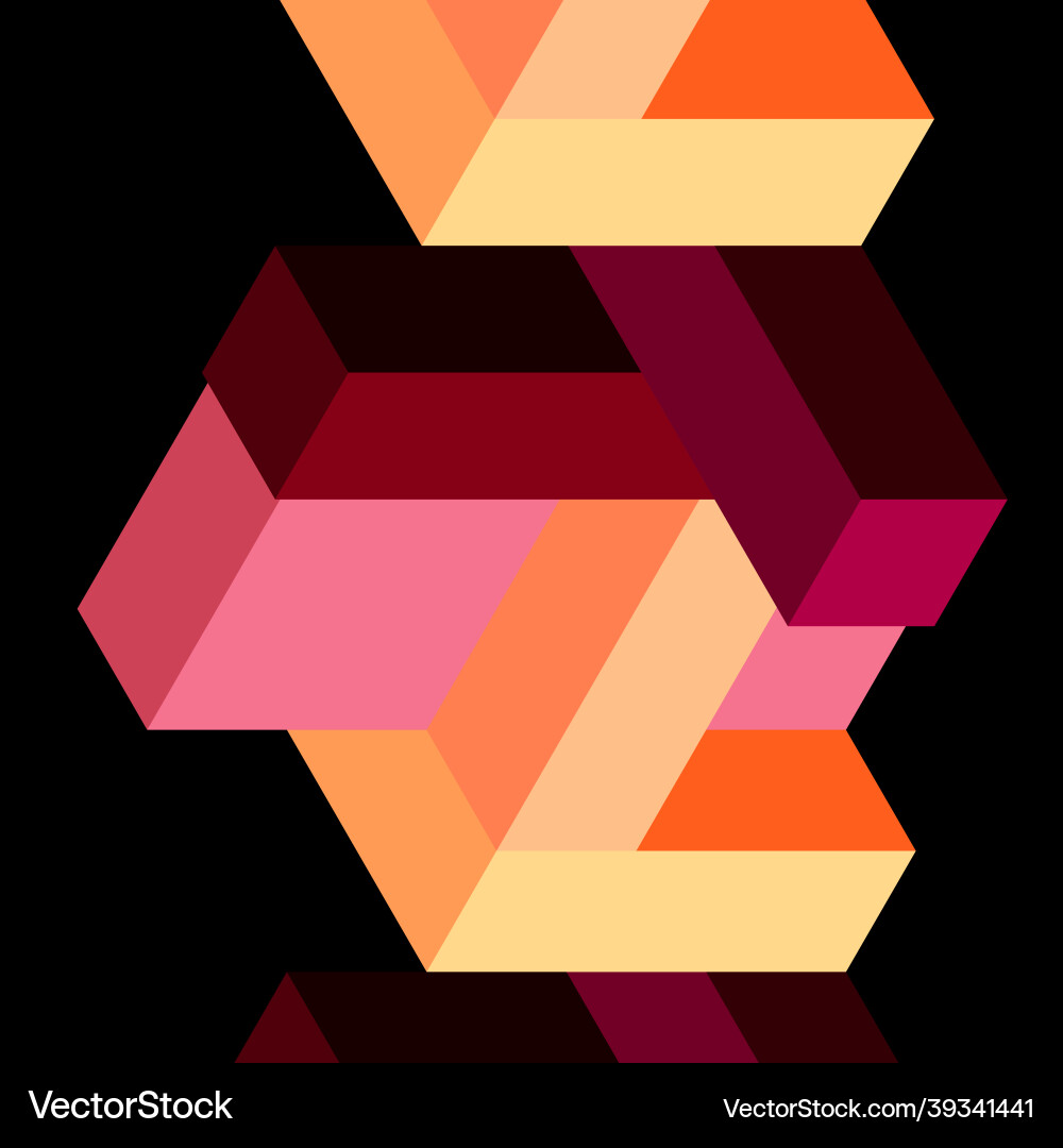 Abstract background 3d cubes cubic elements Abstract background 3d cubes cubic elements vector image