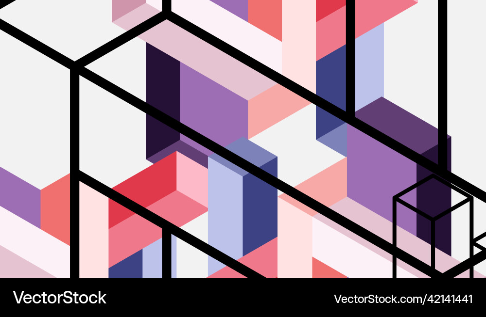 Abstract background 3d cubes cubic elements Abstract background 3d cubes cubic elements vector image