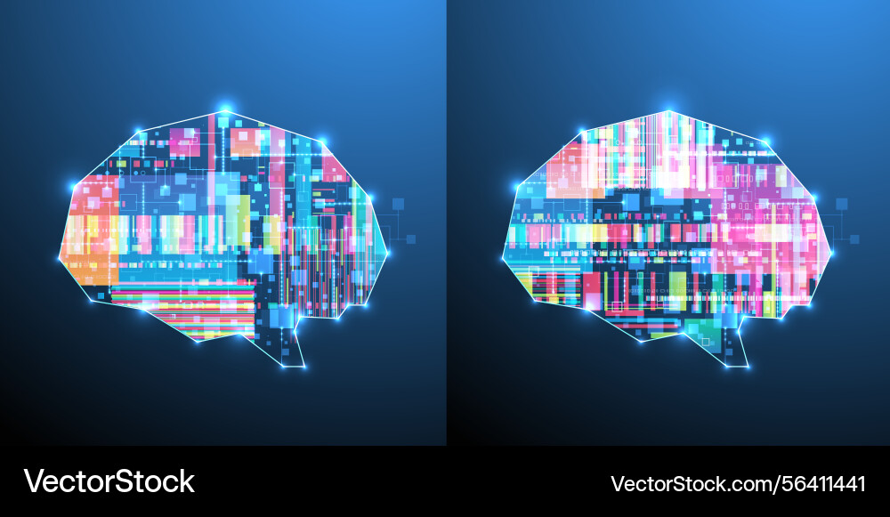 Abstract background on the theme of artificial vector image