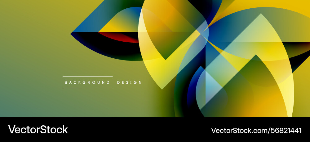 Abstract geometric shapes overlap creating Abstract geometric shapes overlap creating Vector Image
