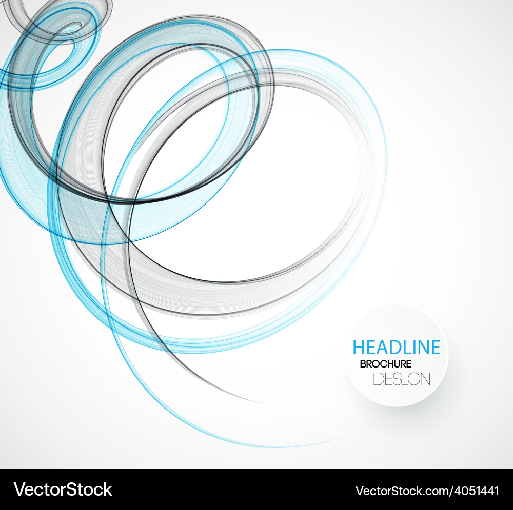 Abstract transparent wave template background vector image