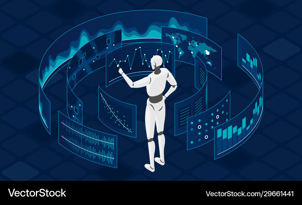 Artificial Intelligence Android vector image