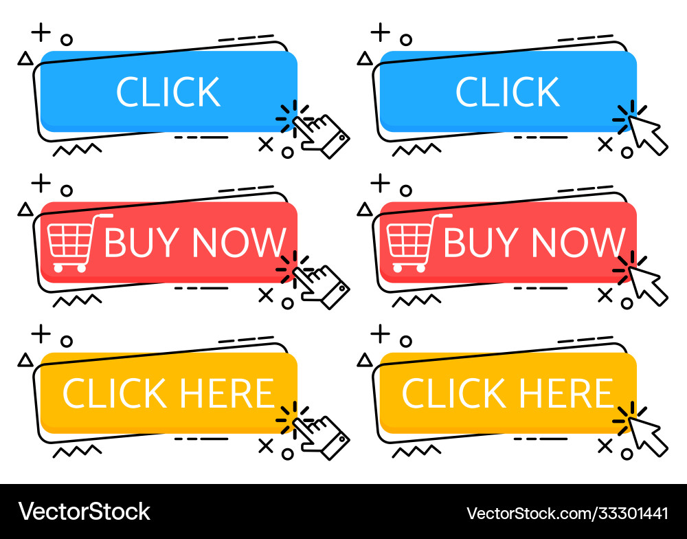 Hand cursor and arrow pointing icon Hand cursor and arrow pointing icon Vector Image