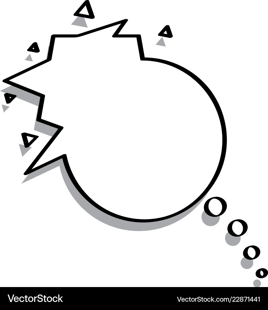 Isolated empty bubble chat Vector Image