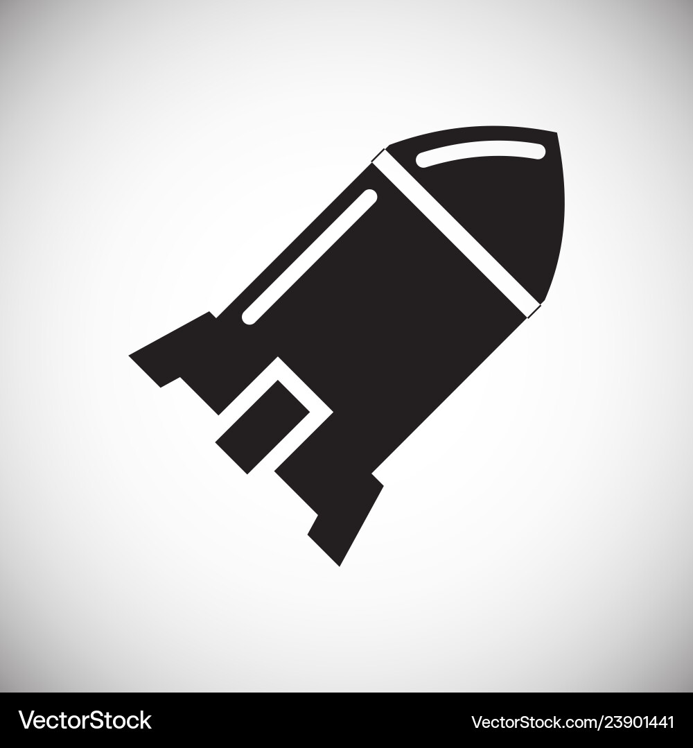 Missile Icon auf Farbkreisen weiß Hintergrund Missile Icon auf Farbkreisen weiß Hintergrund vektorbild