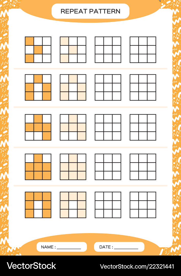 Repeat orange pattern cube grid with squares Repeat orange pattern cube grid with squares vector image