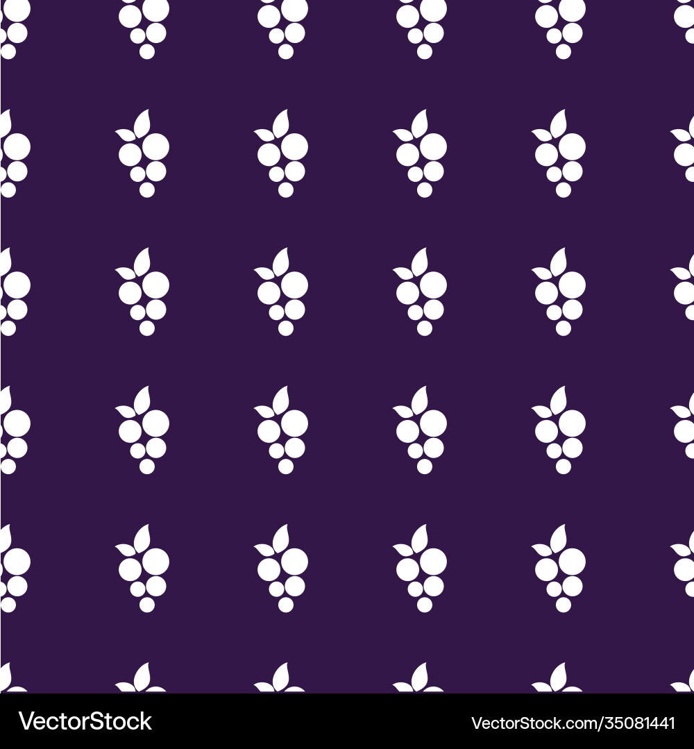 Seamless pattern with grapes design template Vector Image