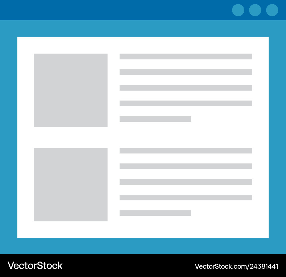 Template webpage with security setup Template webpage with security setup vector image