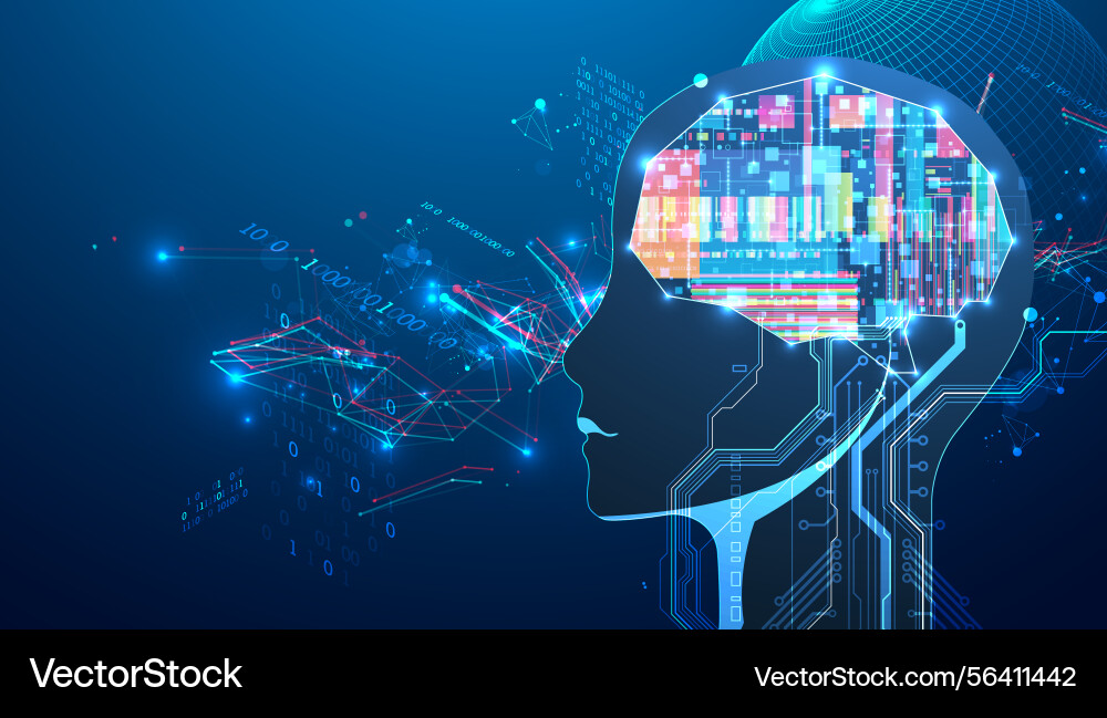 Abstract background on the theme of artificial Abstract background on the theme of artificial vector image