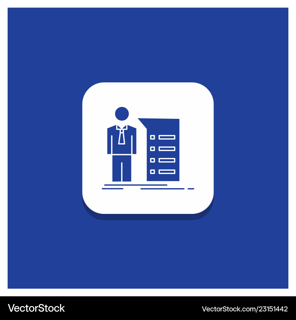 Blue round button for business explanation graph Blue round button for business explanation graph Vector Image