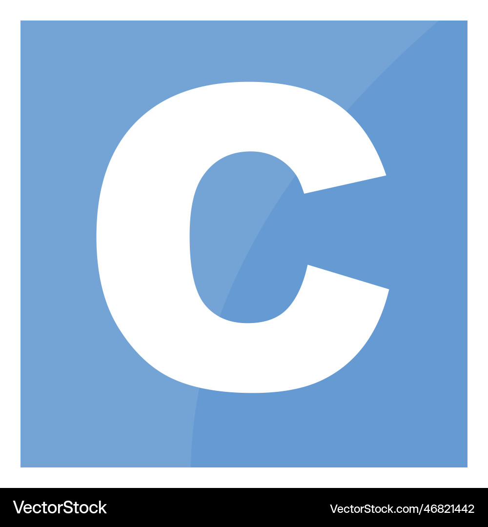 C Programmiersprache Symbol C Programmiersprache Symbol vektorbild