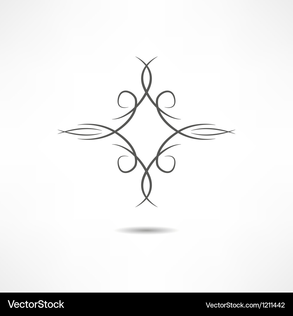 Calligraphic design element Vector Image