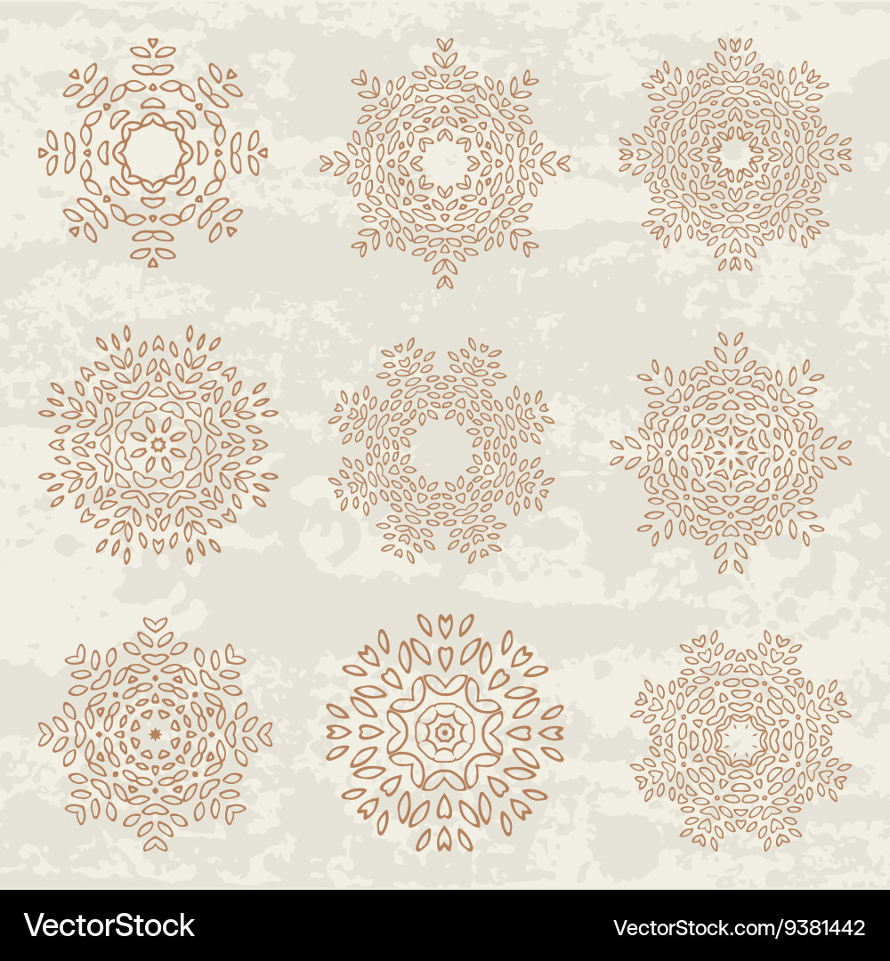 Circular patterns vector image