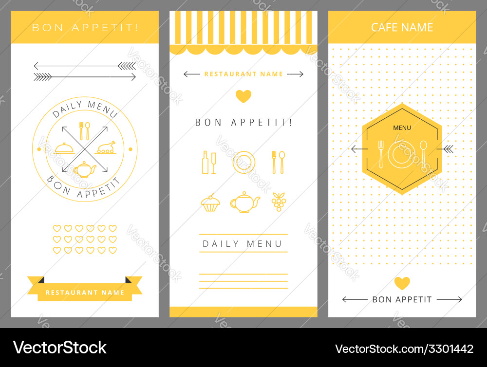Daily menu design template Vector Image