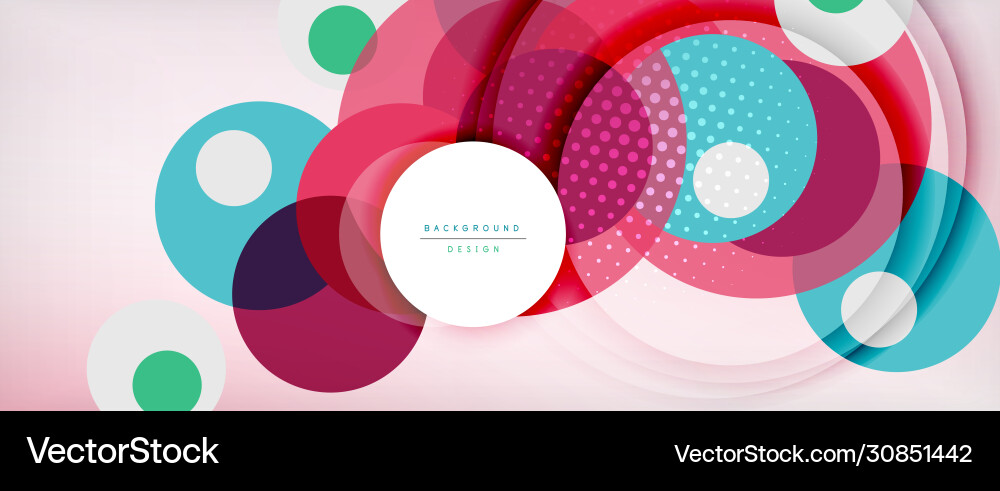 Dynamic Circle Abstract Background vector image