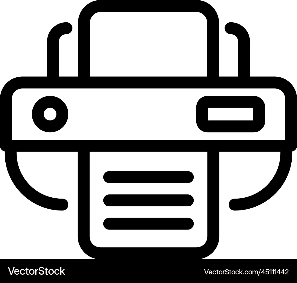 Printer icon Royalty Free Vector Image - VectorStock