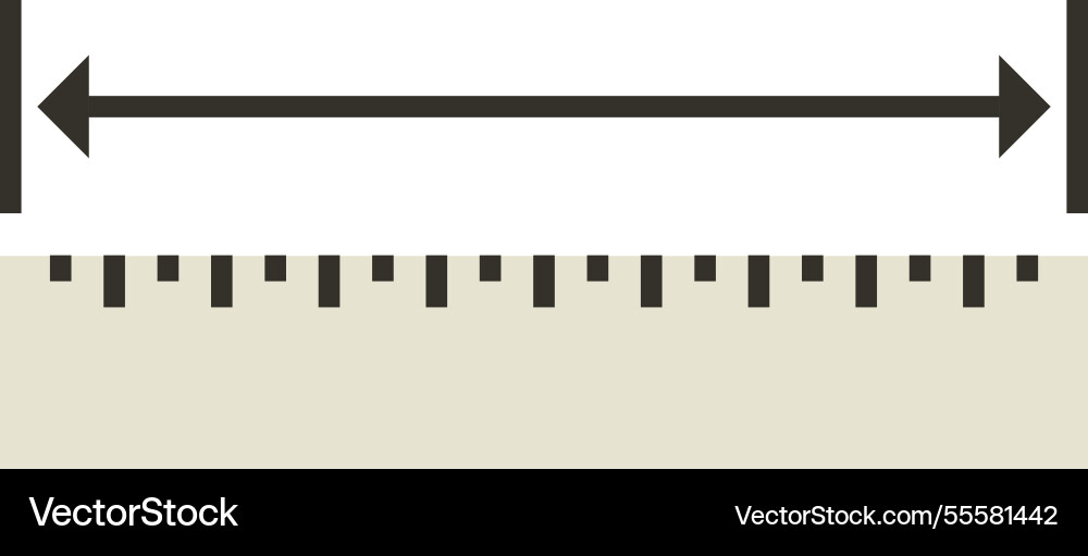 Ruler flat web icon concept Royalty Free Vector Image