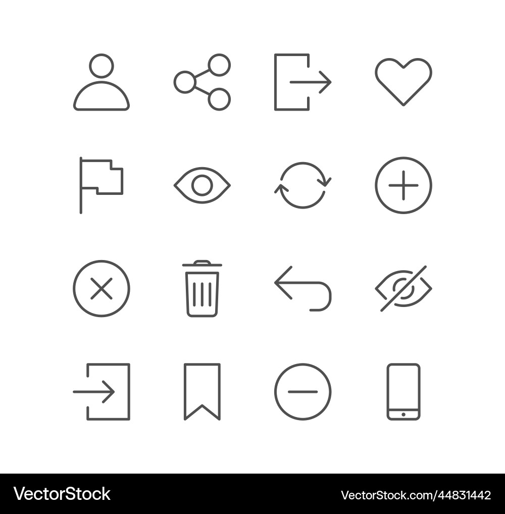 Set of interface and related icons Set of interface and related icons vector image