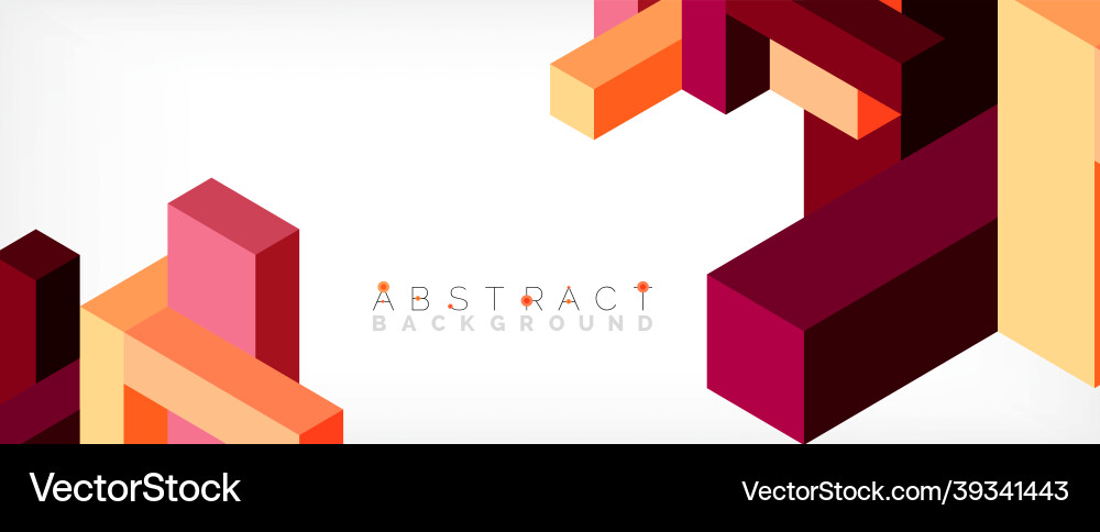 Abstract background 3d cubes cubic elements Abstract background 3d cubes cubic elements Vector Image